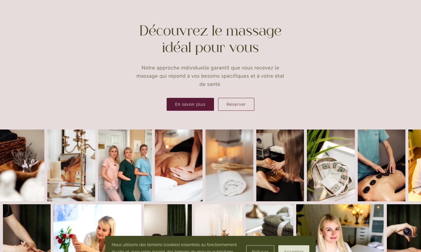 Hands of Gold website — homepage